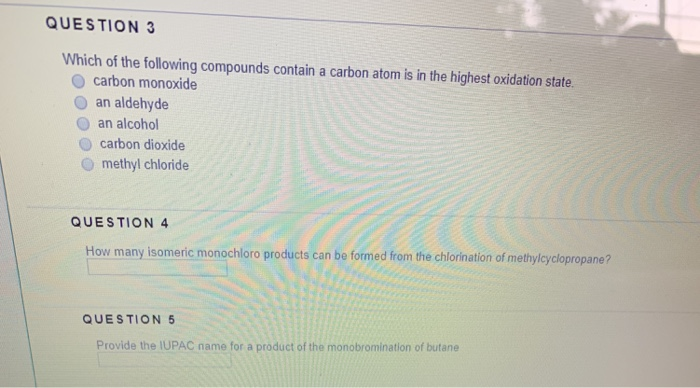 Solved Question 3 Which Of The Following Compounds Contain A | Chegg.com Solved Question 3 Which Of The Following Compounds Contain A | Chegg.com