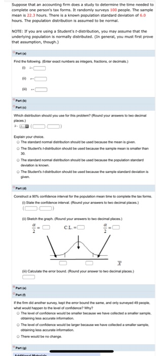 Solved Suppose that an accounting firm does a study to | Chegg.com