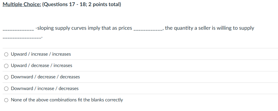 solved multiple choice questiona decrease in accounts ... Solved Multiple Choice: (Questions 17-18; 2 points | Chegg.com