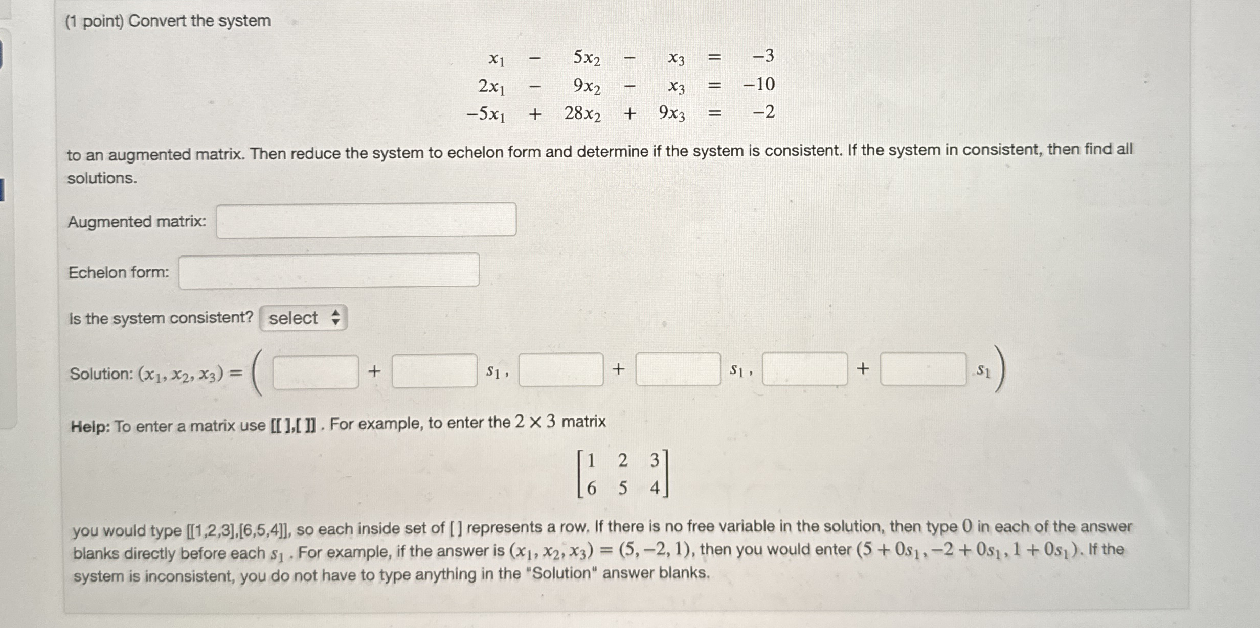 Solved (1 ﻿point) ﻿Convert the | Chegg.com