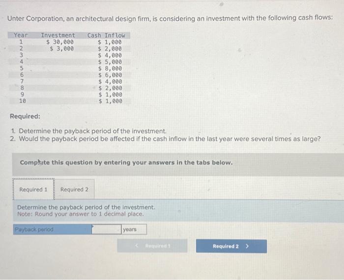 solved-unter-corporation-an-architectural-design-firm-is-chegg