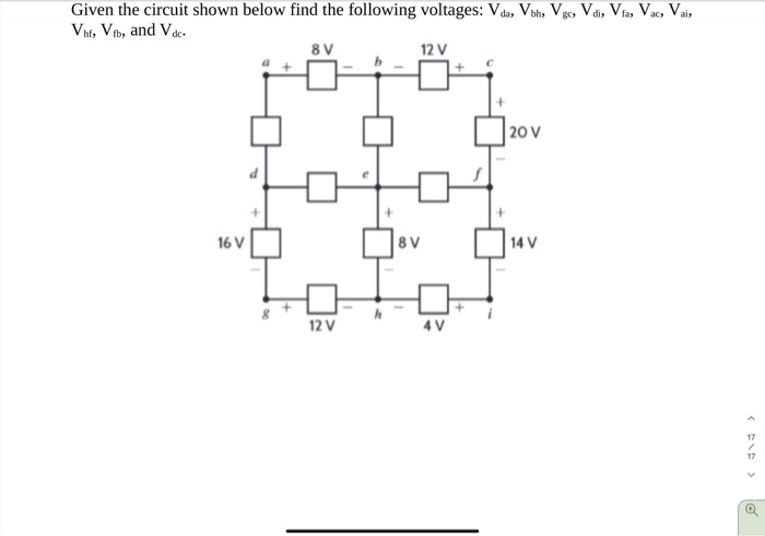 Solved Given the circuit shown below find the following | Chegg.com
