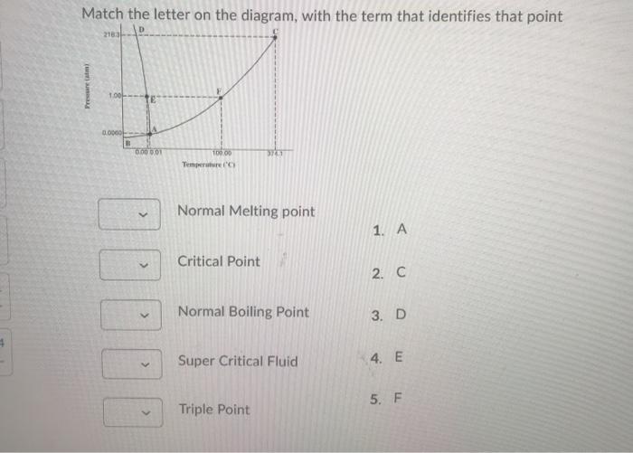 Solved Match the letter on the diagram, with the term that | Chegg.com
