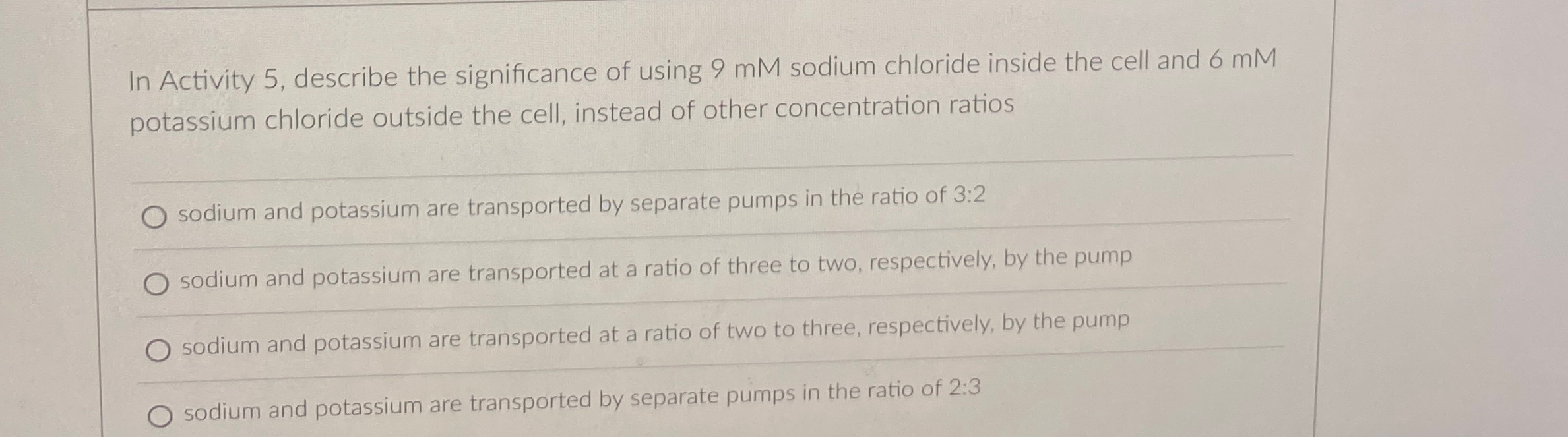 Solved In Activity 5, ﻿describe the significance of using | Chegg.com