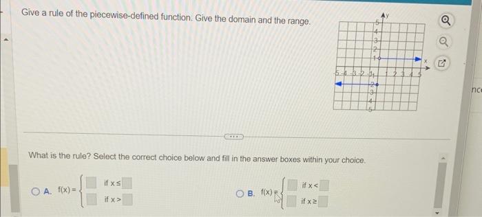 Solved Give a rule of the piecewise-defined function. Give | Chegg.com