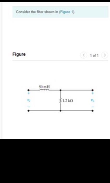 Solved Consider the high-pass filter shown in (Figure 1).A. | Chegg.com