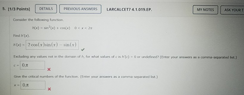 Solved Answer for question 11 11. [-16 Points] DETAILS | Chegg.com