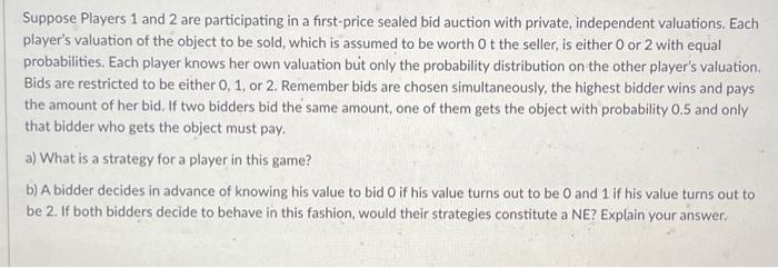 Solved Suppose Players 1 and 2 are participating in a | Chegg.com