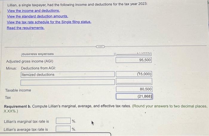 Solved Income And Deductions | Chegg.com