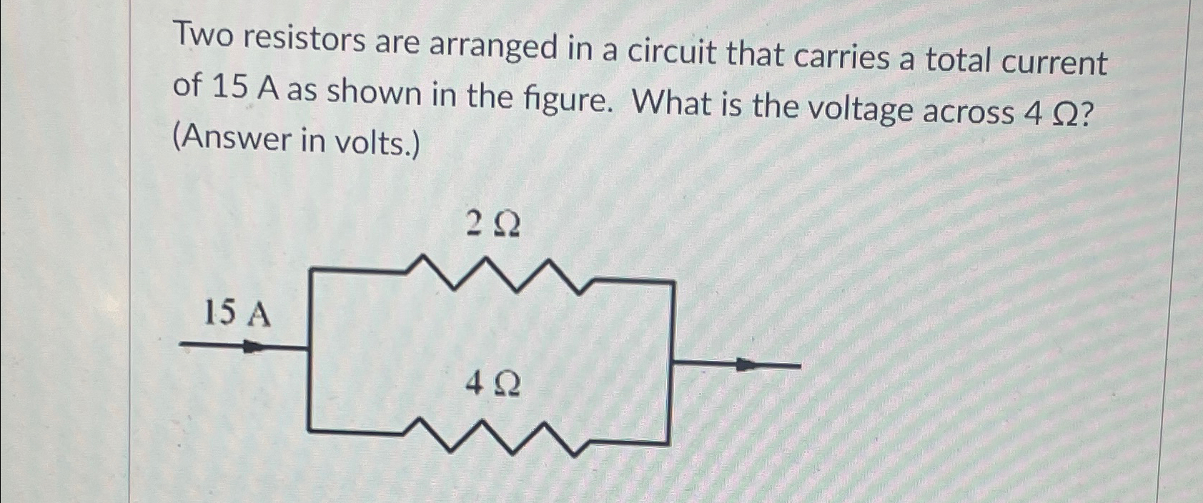 Solved Two resistors are arranged in a circuit that carries