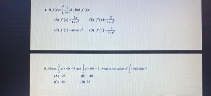 Solved 4 If X Find F X 1 1 A Hitta C S X Chegg Com