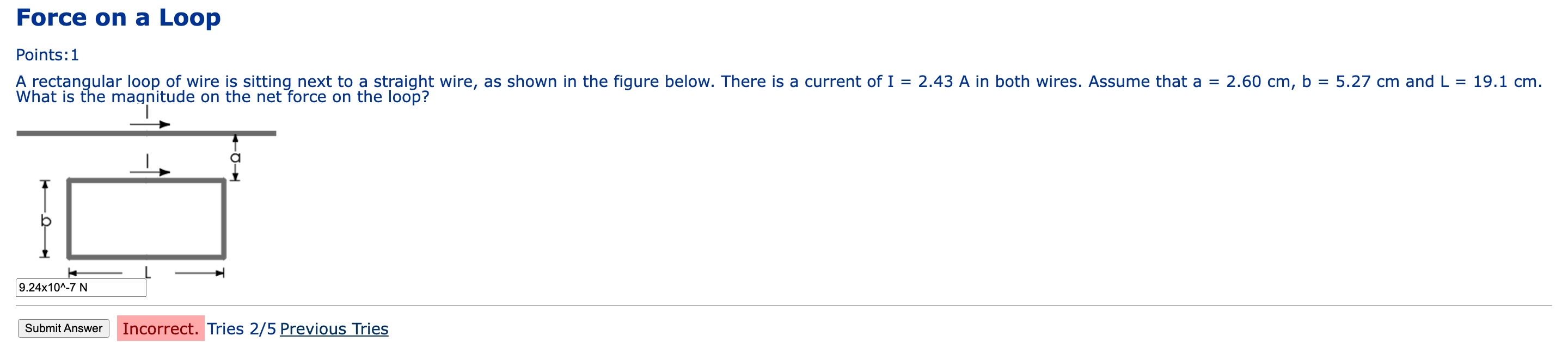 Solved Force on a Loop ﻿What is the maqnitude on the net | Chegg.com
