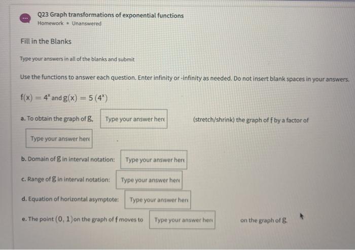 blank exponential graph