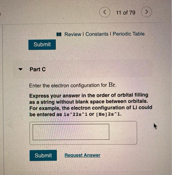 Solved A Review | Constants I Periodic Table | Chegg.com