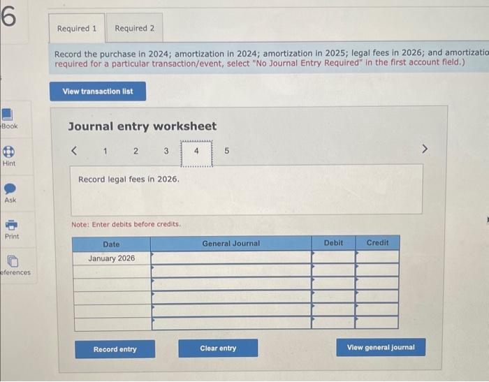Solved Journal entry worksheet Note: Enter debits before | Chegg.com