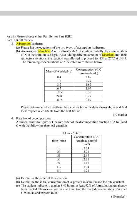 Solved Plz Ans Part B Part B Please Choose Either P Courses Archive