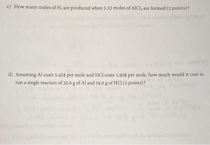 Solved Problem 5 - The Mole. Perform the following | Chegg.com