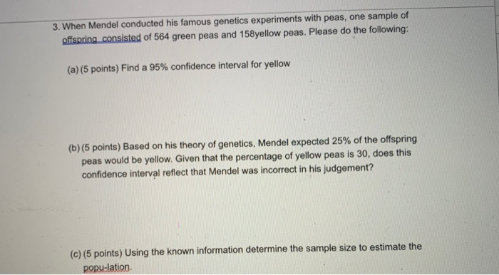 mendel's peas genetics experiments that changed the world