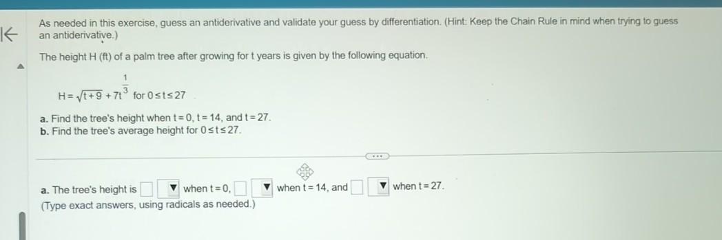 Solved As needed in this exercise, guess an antiderivative | Chegg.com