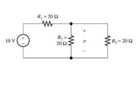 Solved Use the voltage-division principle to calculate v in | Chegg.com