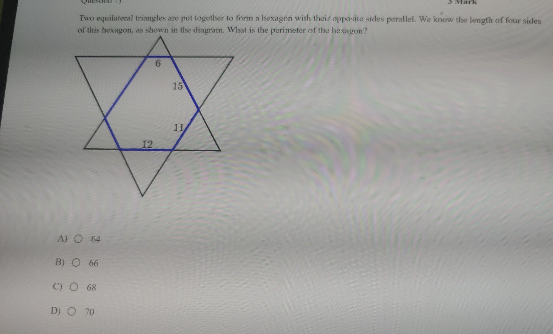 Solved Two equilateral triangles are put together to form a | Chegg.com