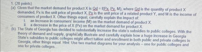 Solved Answer part a and b, show the formula and explain the | Chegg.com