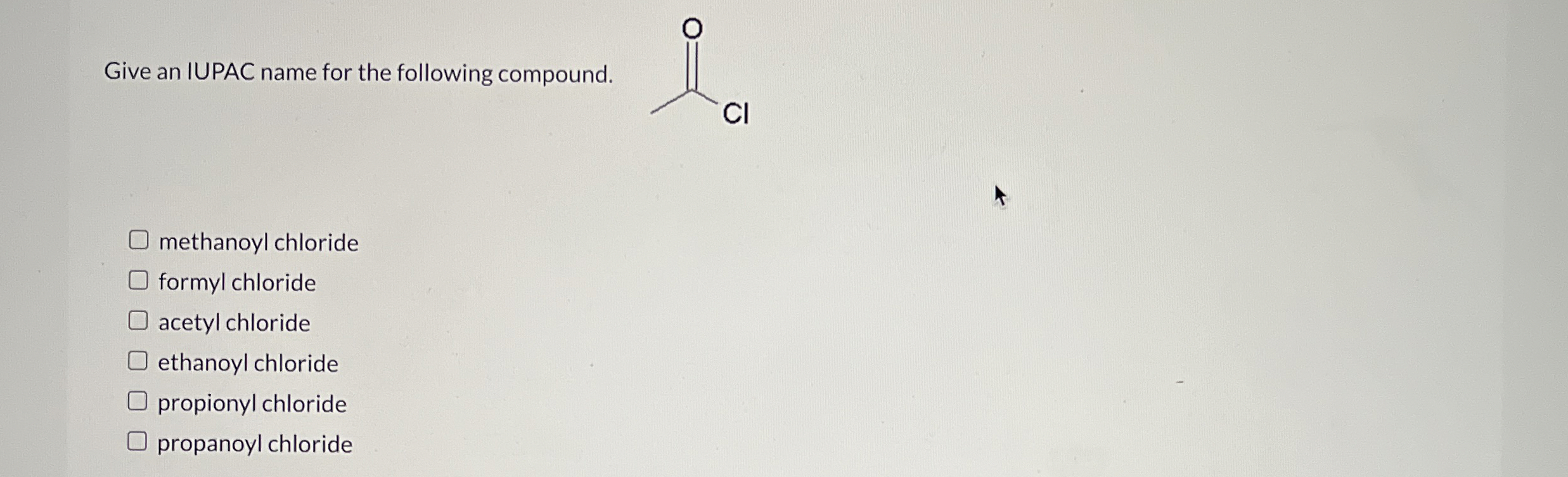 Solved Give an IUPAC name for the following | Chegg.com