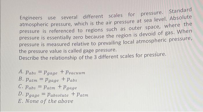 Solved Derive a formula for the pressure difference Pa - Pb | Chegg.com
