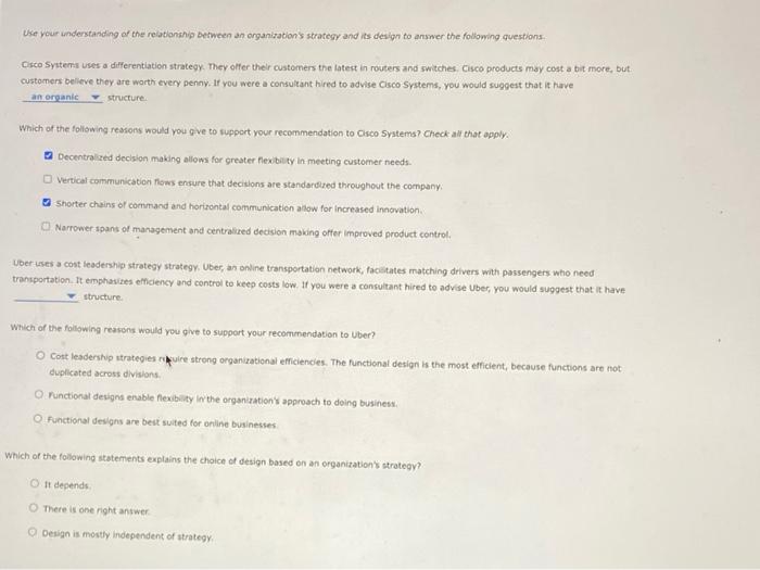 Solved Use your understanding of the relationship between an | Chegg.com