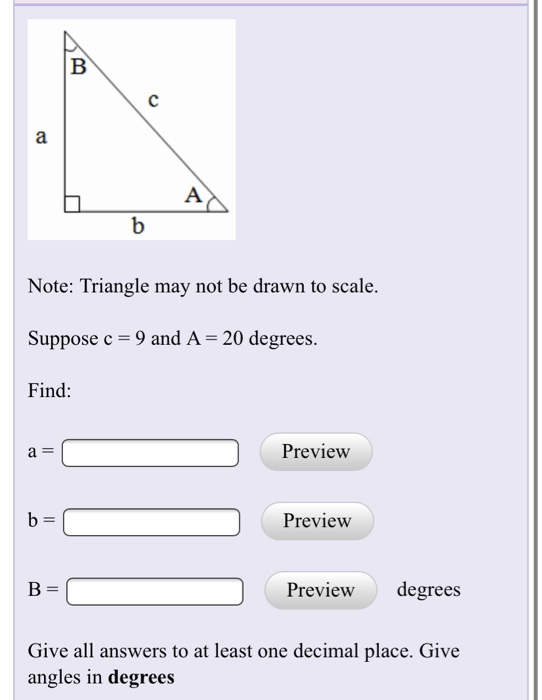 Solved A B Note: Triangle May Not Be Drawn To Scale. Suppose | Chegg.com