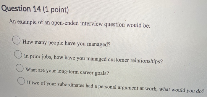 Solved Question 7 1 Point Janet Applied For A Promotion Chegg Com