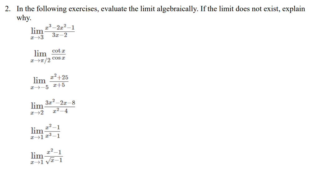 Solved In the following exercises, evaluate the limit | Chegg.com