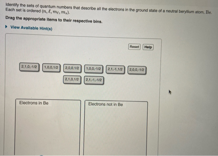 Solved Review Constant Part A Every electron in an atom is | Chegg.com