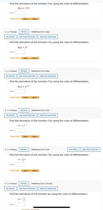 Solved Find The Derivative Of The Function By Using The | Chegg.com