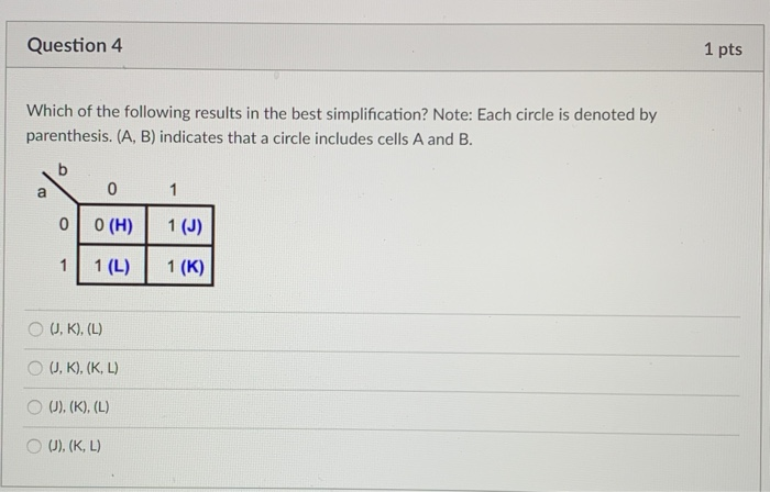 Solved Question 4 1 pts Which of the following results in | Chegg.com
