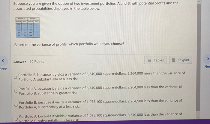 Solved Suppose you are given the option of two investment | Chegg.com