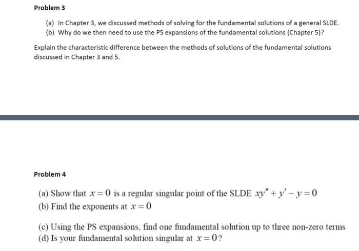 Solved Problem 3 (a) In Chapter 3, we discussed methods of | Chegg.com