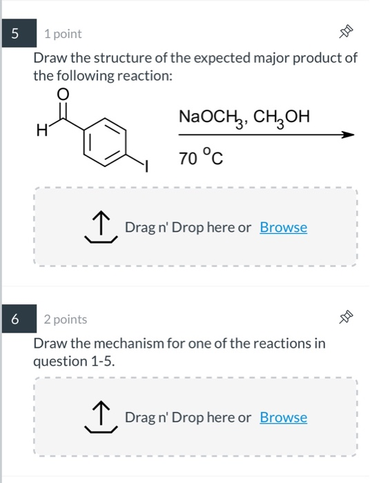 Solved 1 point Draw the structure of the expected major | Chegg.com