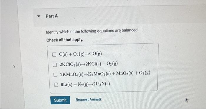 Solved Identify Which Of The Following Equations Are | Chegg.com