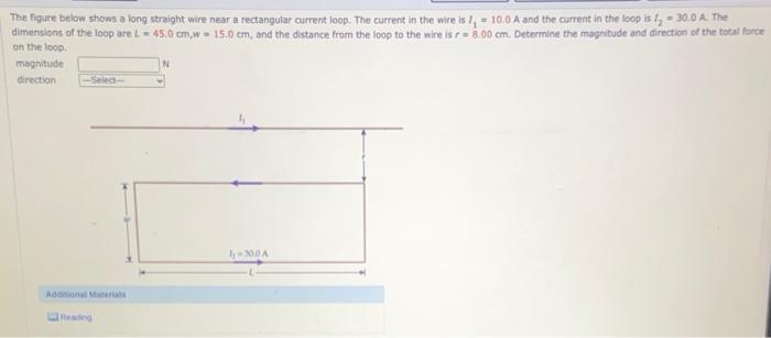 Solved The figure below shows a long straight wire near a | Chegg.com