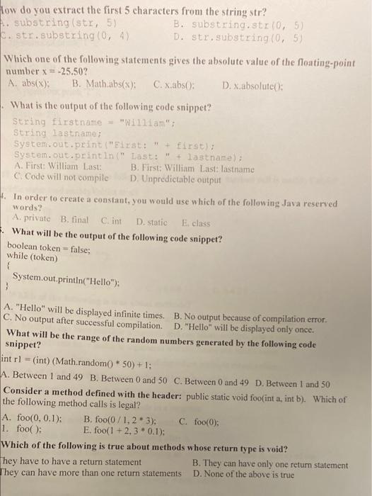 Java Substring First 5 Characters