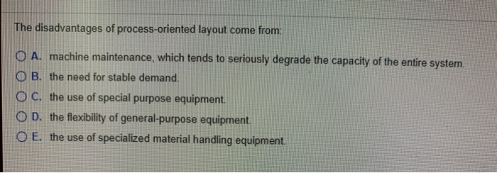 solved-the-disadvantages-of-process-oriented-layout-come-chegg
