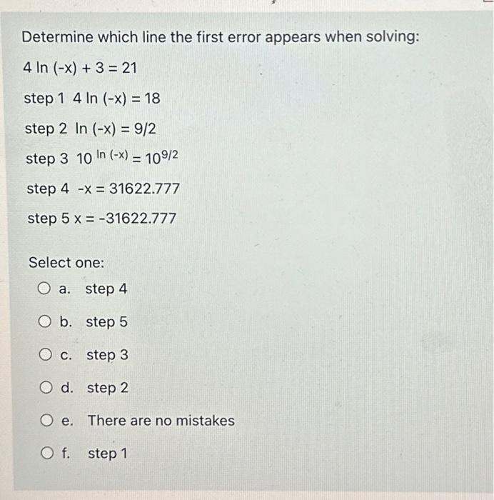 Solved Determine which line the first error appears when | Chegg.com