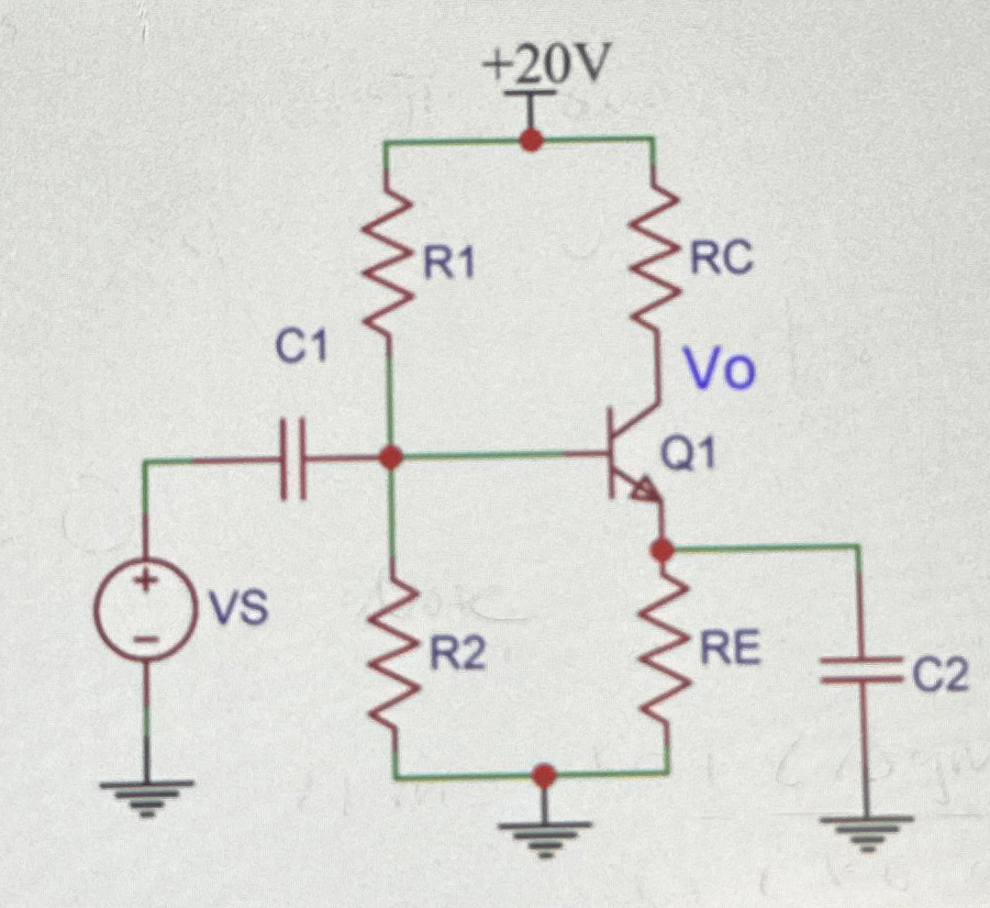 Solved Part 1: Design and Measure Q-Point of Common Emitter | Chegg.com