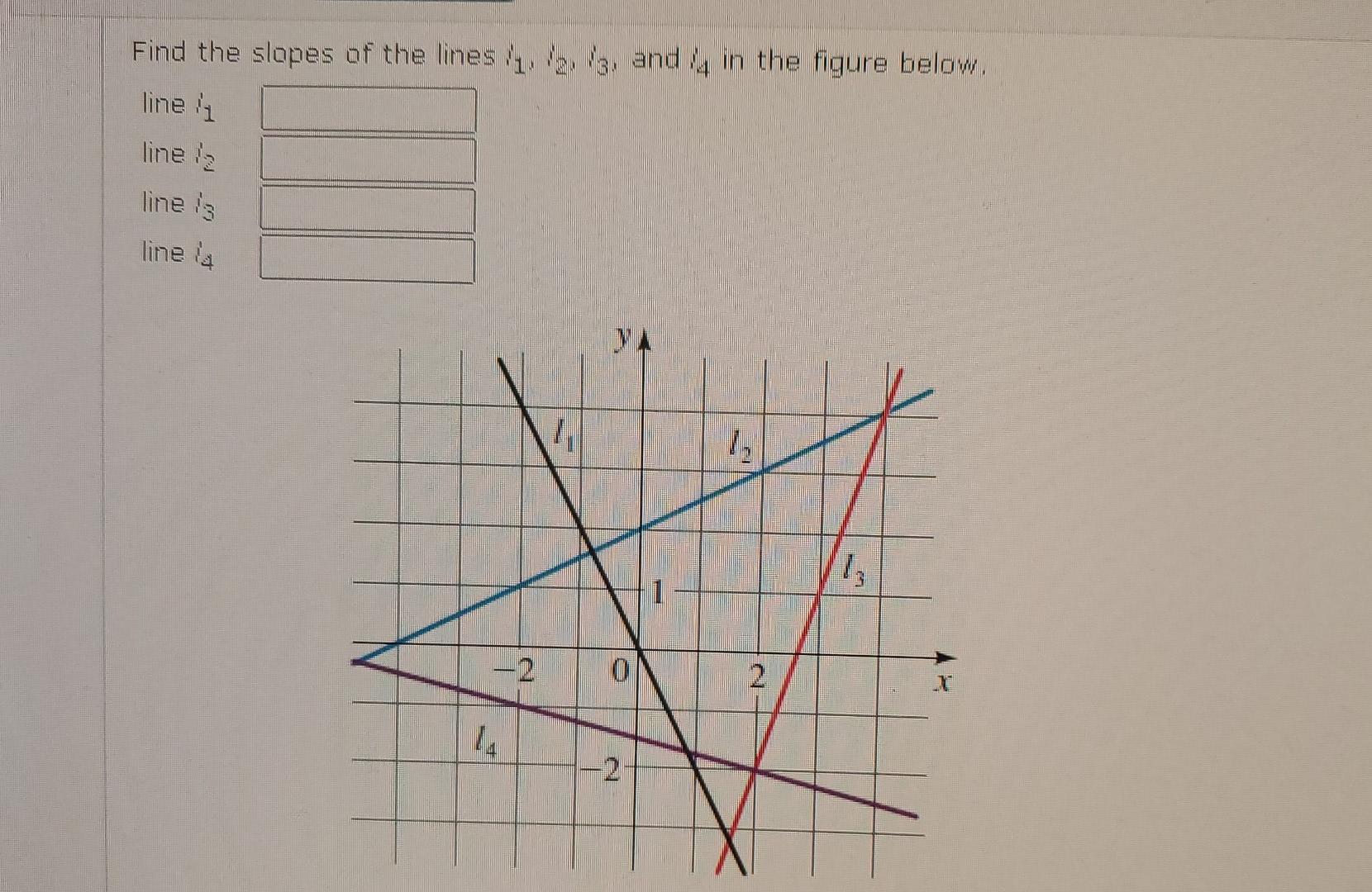 unit 3 homework 4 slopes of lines