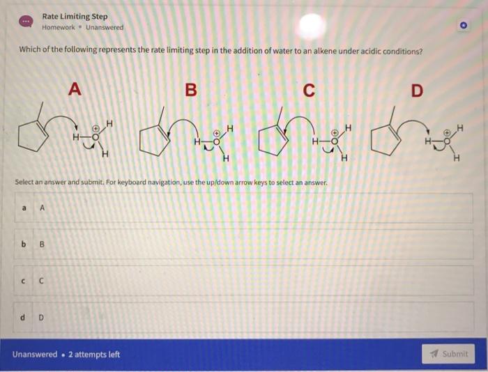 Solved O First Step Homework. Unanswered Which Of The | Chegg.com