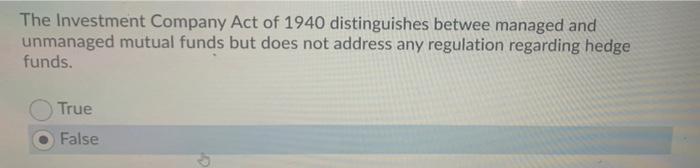 investment company act of 1940 mutual funds