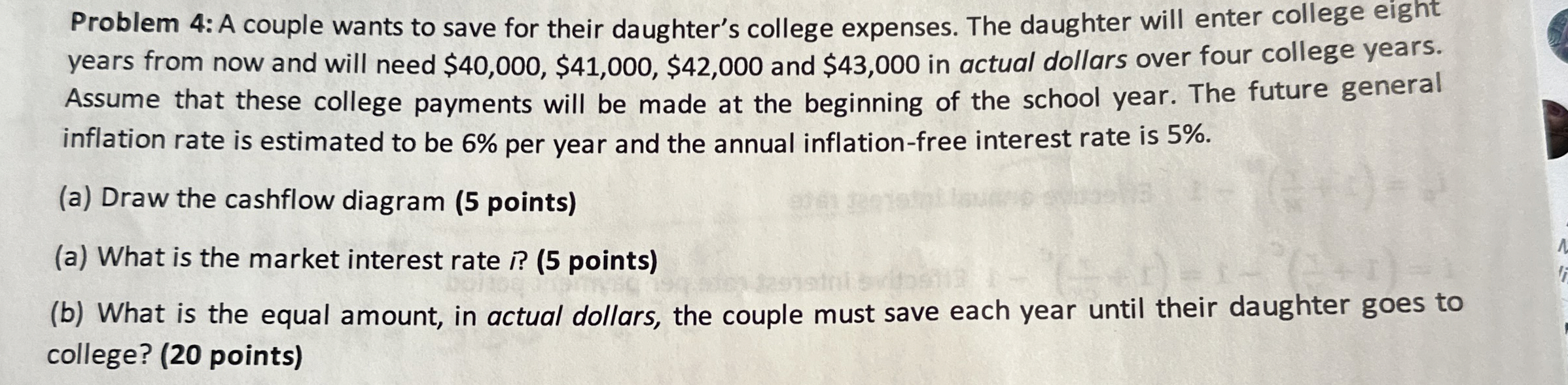 Solved Problem 4: A couple wants to save for their | Chegg.com