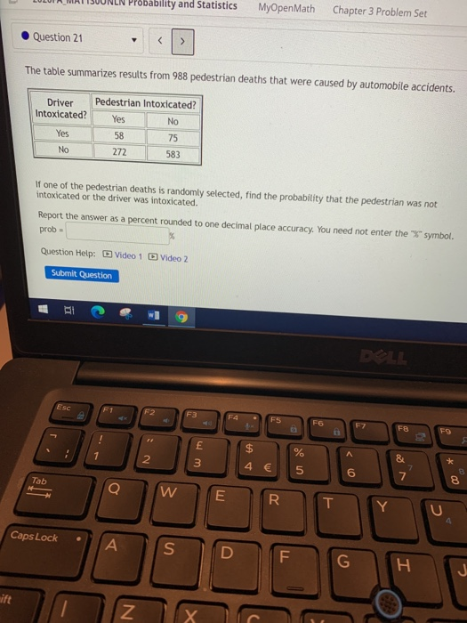 Solved Probability and Statistics MyOpenMath Chapter 3 | Chegg.com