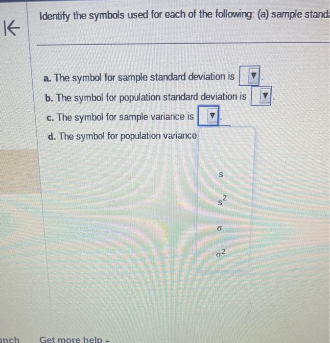 Solved Identity the symbols used for each of the foloving: | Chegg.com